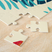 Tropical Monstera Hibiskus Summer Pattern Puzzle (Seite)