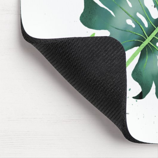 Tropical Monstera Houseplant Mousepad (Ecke)