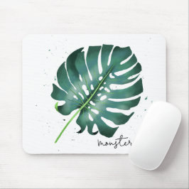 Tropical Monstera Houseplant Mousepad