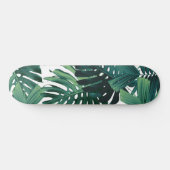 Tropical Monstera Jungle Leaves 1 Skateboard (Horizontal)