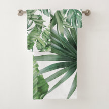 Tropical Monstera Jungle Palm Tree Blätter Grün