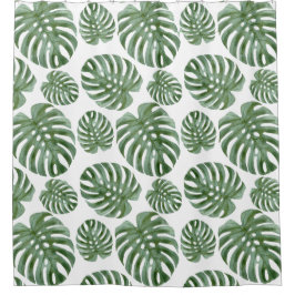 Tropical Monstera Leaf Bädervorhang Duschvorhang