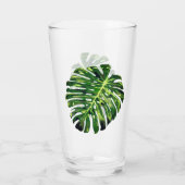 Tropical Monstera Leaf - Exotic Glas (Rückseite)