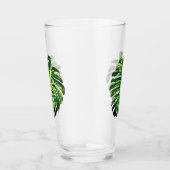 Tropical Monstera Leaf - Exotic Glas (Rechts)