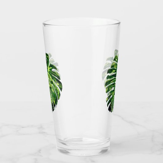 Tropical Monstera Leaf - Exotic Glas (Rechts)