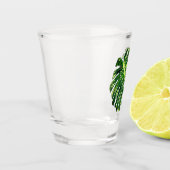 Tropical Monstera Leaf - Exotische Ferien Schnapsglas (Links)