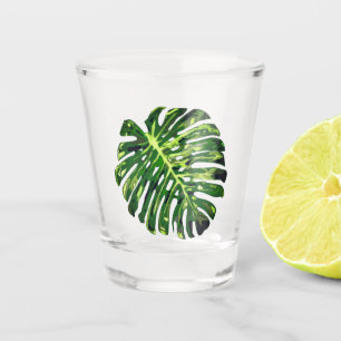 Tropical Monstera Leaf - Exotische Ferien Schnapsglas