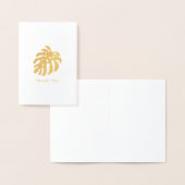 Tropical Monstera Leaf Folienkarte (Anzeige)