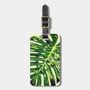 Tropical Monstera Leaf Gepäckanhänger