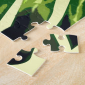 Tropical Monstera Leaf - Grüne Natur Puzzle (Seite)