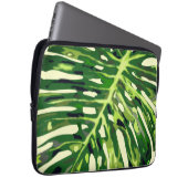 Tropical Monstera Leaf Laptop - Urlaub Laptopschutzhülle (Vorne Rechts)