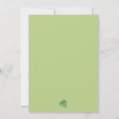 Tropical Monstera Leaf on Black Wedings Invites (Rückseite)