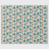 Tropical Monstera Leaf Pattern - farbenfrohe Natur Geschenkpapier (Flach)