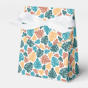 Tropical Monstera Leaf Pattern - farbenfrohe Natur Geschenkschachtel