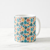 Tropical Monstera Leaf Pattern - farbenfrohe Natur Kaffeetasse (VorderseiteRechts)