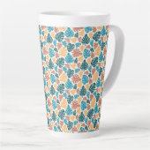 Tropical Monstera Leaf Pattern - farbenfrohe Natur Milchtasse (Rechte Ecke)