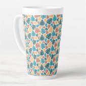 Tropical Monstera Leaf Pattern - farbenfrohe Natur Milchtasse (Linke Ecke)
