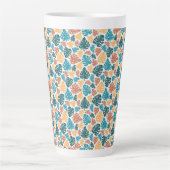 Tropical Monstera Leaf Pattern - farbenfrohe Natur Milchtasse (Vorderseite)