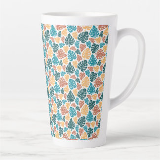 Tropical Monstera Leaf Pattern - farbenfrohe Natur Milchtasse