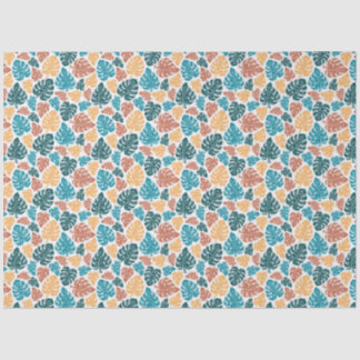 Tropical Monstera Leaf Pattern - farbenfrohe Natur Seidenpapier