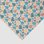 Tropical Monstera Leaf Pattern - farbenfrohe Natur Seidenpapier (Ausschnitt)
