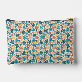 Tropical Monstera Leaf Pattern - farbenfrohe Natur Zubehörtasche