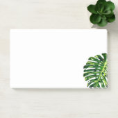 Tropical Monstera Leaf Post-it Klebezettel (Büro)