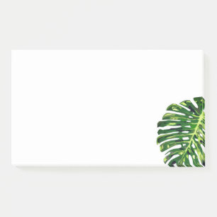 Tropical Monstera Leaf Post-it Klebezettel