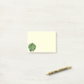 Tropical Monstera Leaf - Post-it Klebezettel (Auf Schreibtisch)