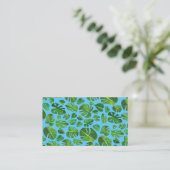 Tropical Monstera Leaf QR Code Social Media Chic Visitenkarte (Stehend Vorderseite)