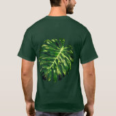 Tropical Monstera Leaf T-Shirt (Rückseite)