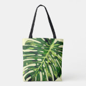 Tropical Monstera Leaf Tasche Ctossbody Bag (Rückseite)
