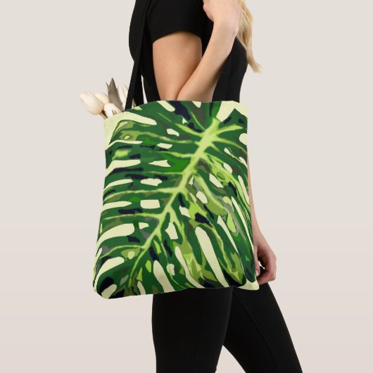 Tropical Monstera Leaf Tasche Ctossbody Bag (Von Nahem)