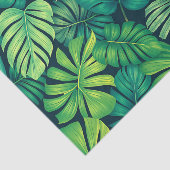 Tropical Monstera Leaves Jungle Pattern Seidenpapier (Ausschnitt)