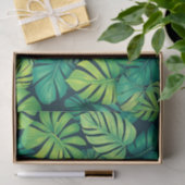 Tropical Monstera Leaves Jungle Pattern Seidenpapier (Geschenk)