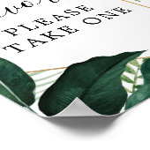 Tropical Monstera Lieblingsunterschrift Poster (Ecke)