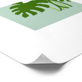 Tropical Monstera Lily Bouquet Poster (Ecke)