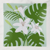 Tropical Monstera & Lily