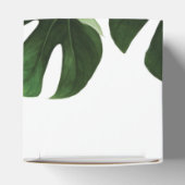 Tropical Monstera Marble Wedding Geschenkschachtel (Oben)