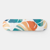 Tropical Monstera Retro Vibes Muster #1 #tropical Skateboard (Horizontal)