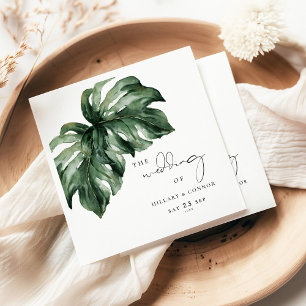 Tropical Monstera Serviette