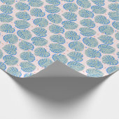 Tropical Monstera: Terrazzo Vintages Muster Geschenkpapier (Ecke)