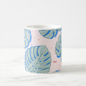 Tropical Monstera: Terrazzo Vintages Muster Kaffeetasse (Mittel)