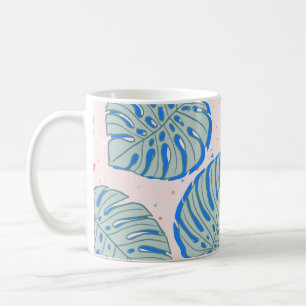 Tropical Monstera: Terrazzo Vintages Muster Kaffeetasse