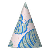 Tropical Monstera: Terrazzo Vintages Muster Partyhütchen (Links)