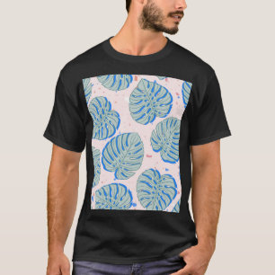 Tropical Monstera: Terrazzo Vintages Muster T-Shirt