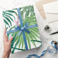 Tropical Monstera und Palm Bltter Geschenkpapier | Zazzle.de
