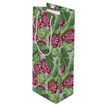 Tropical Monstera und Palm Blätter