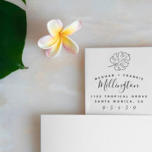 Tropical Monstera | VERHEIRATETE RÜCKSENDEADRESSE