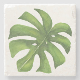 Tropical Monstera Watercolor Untersetzer